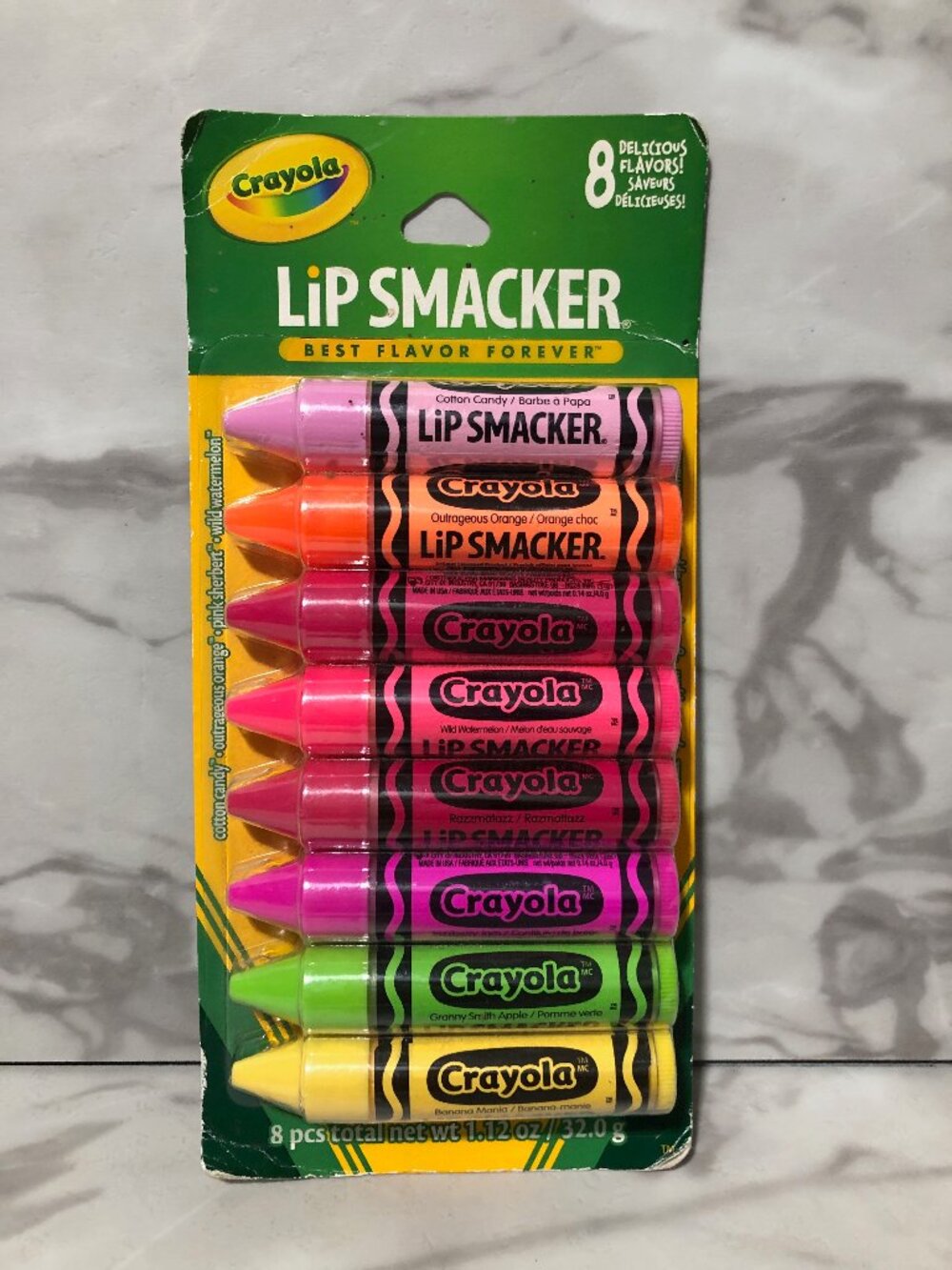 Lip Smacker Crayola "Best Flavor Forever" 8-Pack Moisturizing Lip Balm